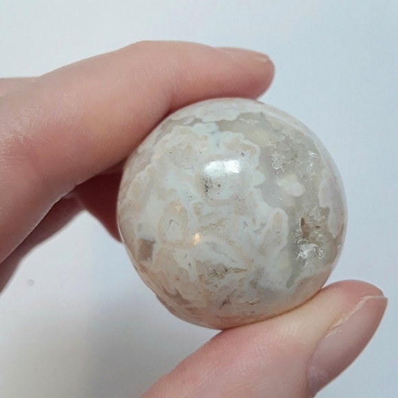 Plume Agate Sphere - Picture 6 of 7